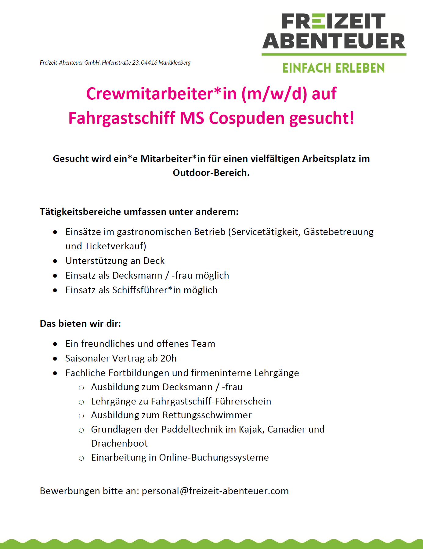 MSC stelle Benefizveranstaltung Pier 1 Markkleeberg