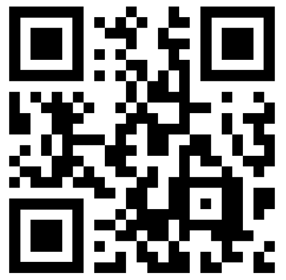 Black and white QR code on a plain background.