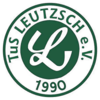 Circular logo with text 'TuS Leutzsch e.V. 1990' and large 'L' in green.